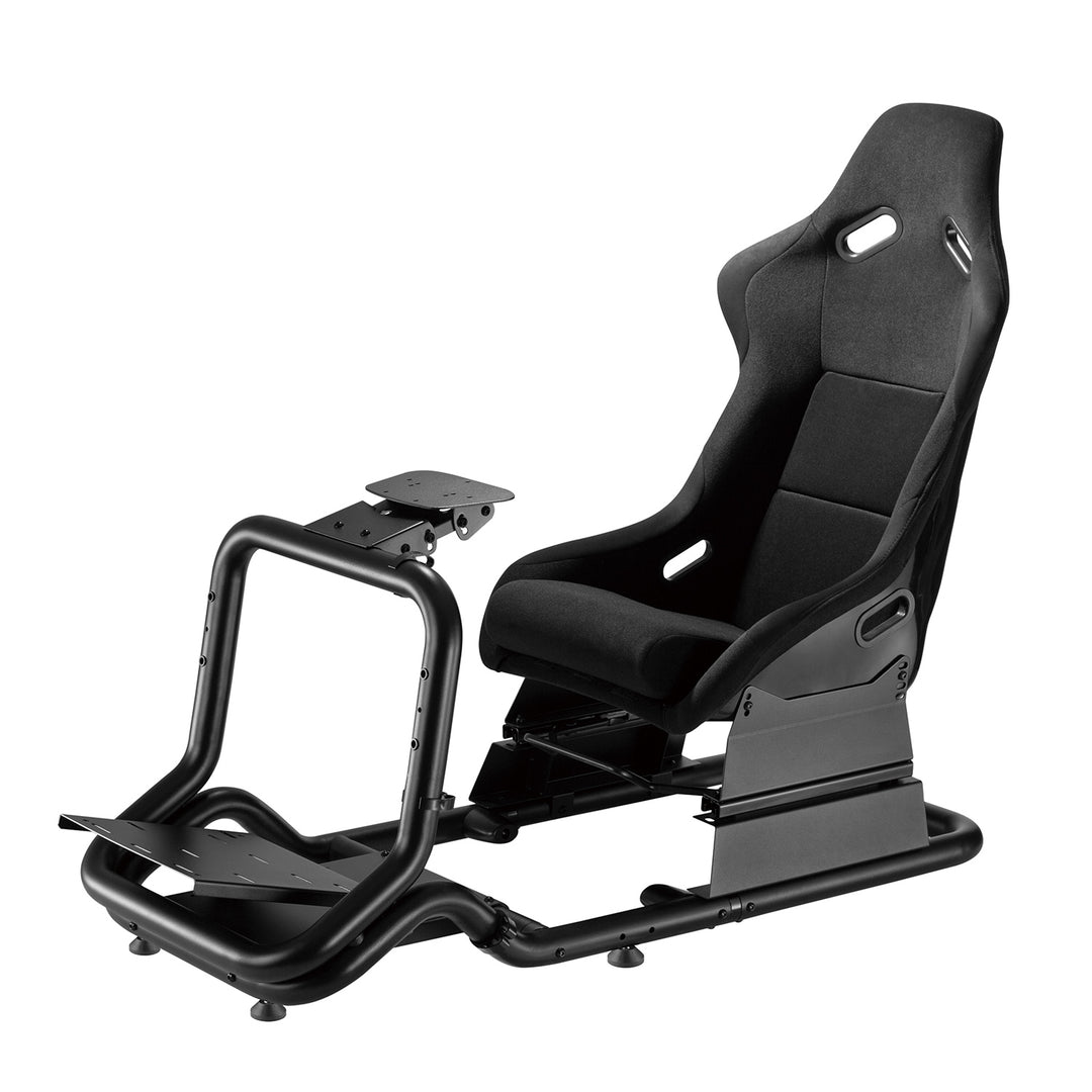 Versenyszimulátor 3 az 1-ben pilótafülke Ülés 130 kg-ig Váltókar-tartó Kormányállvány TV-tartó 50"-ig Max. Vesa 400x200 ...