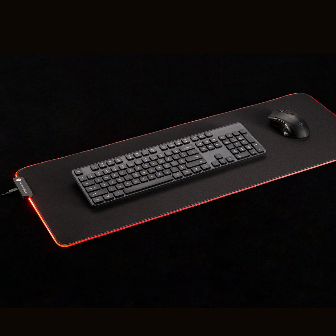 Játékos egérpad LED RGB NanoRS háttérvilágítással, 800x300x4mm, RS705