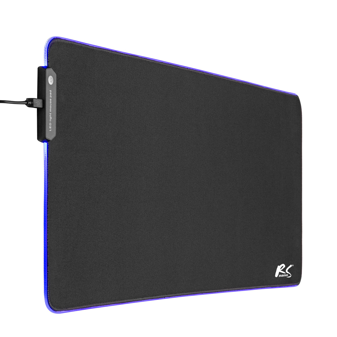 Játékos egérpad LED RGB NanoRS háttérvilágítással, 800x300x4mm, RS705