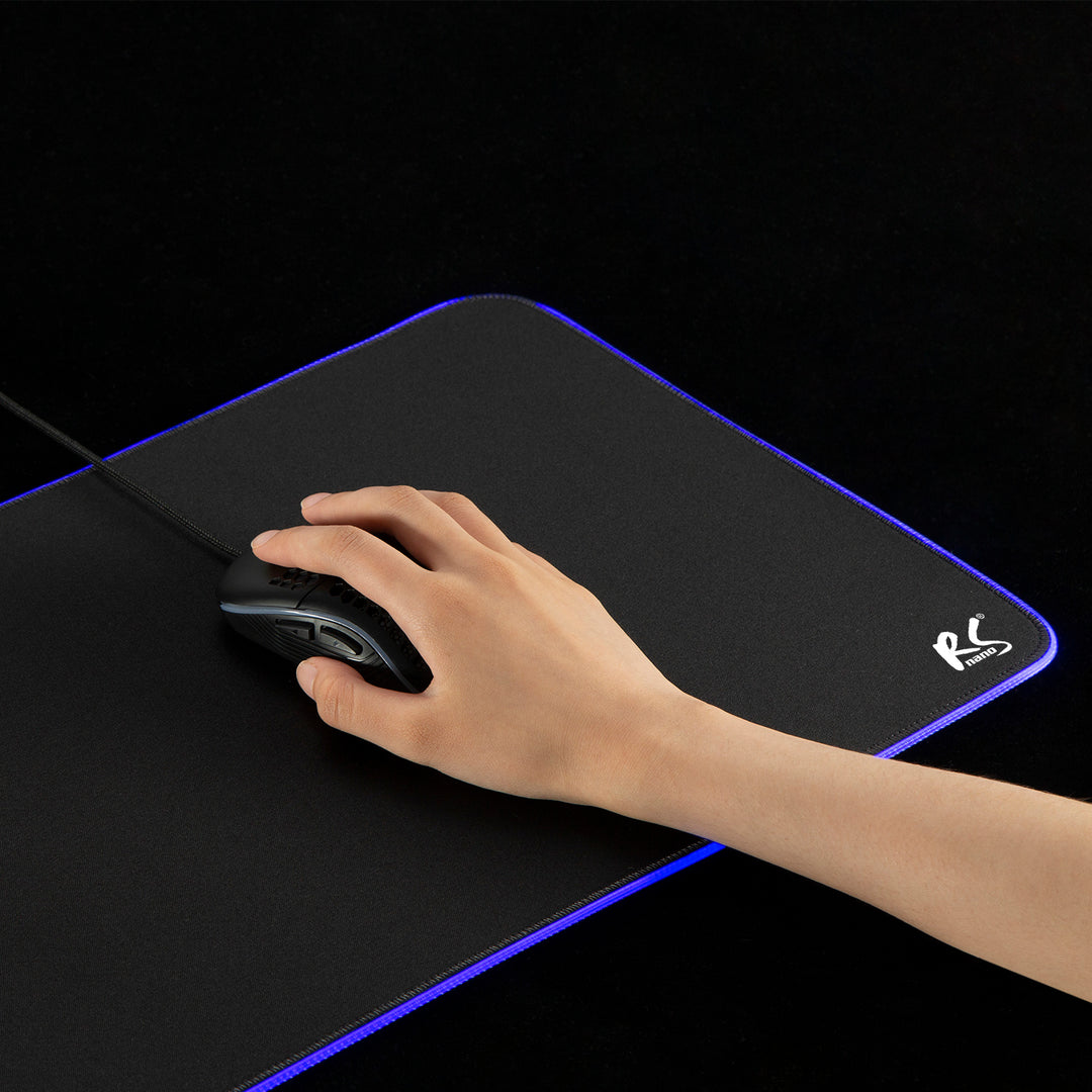 Játékos egérpad LED RGB NanoRS háttérvilágítással, 800x300x4mm, RS705
