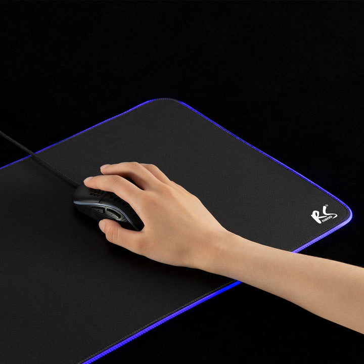 Játékos egérpad LED RGB NanoRS háttérvilágítással, 800x300x4mm, RS705