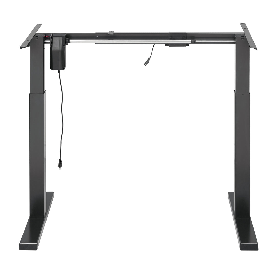 Ergo Office elektromos állítható magasságú íróasztal, szürke, max. magasság 123 cm, 80 kg - lap nélkül, álló és ülő munkához, ER-433