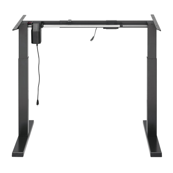 Ergo Office elektromos állítható magasságú íróasztal, szürke, max. magasság 123 cm, 80 kg - lap nélkül, álló és ülő munkához, ER-433
