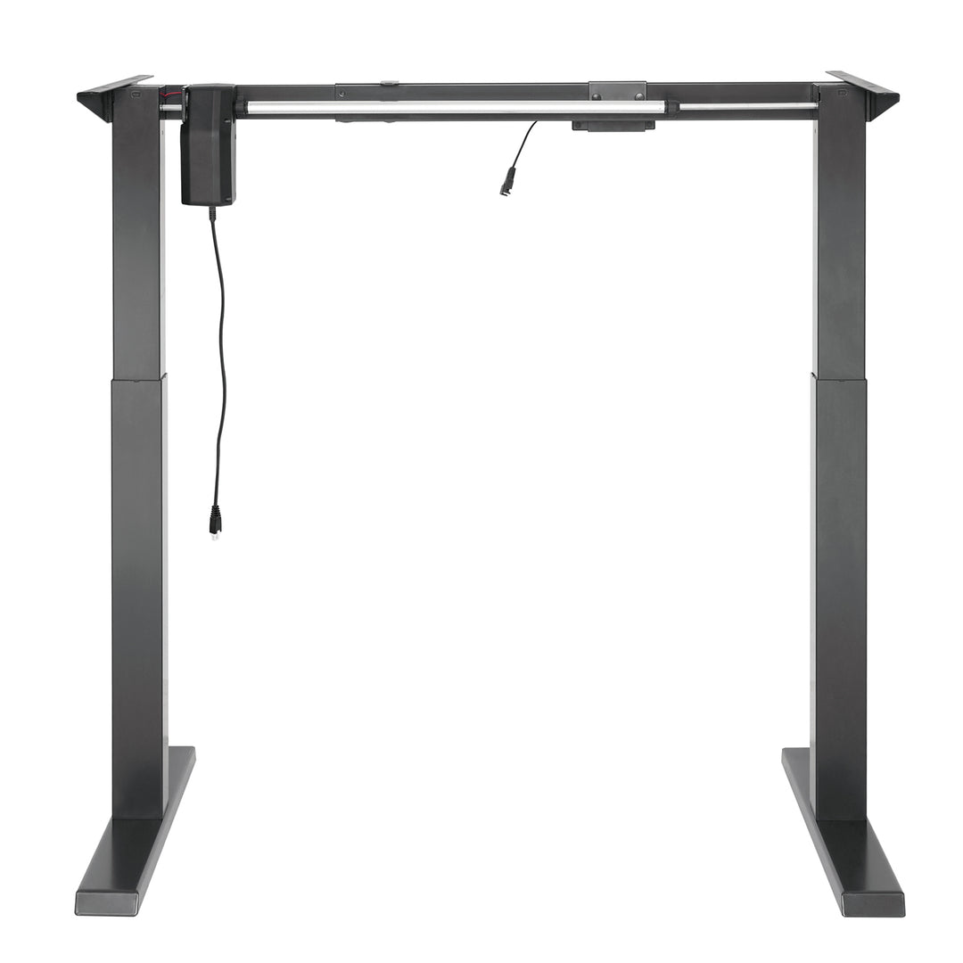 Ergo Office elektromos állítható magasságú íróasztal, szürke, max. magasság 123 cm, 80 kg - lap nélkül, álló és ülő munkához, ER-433