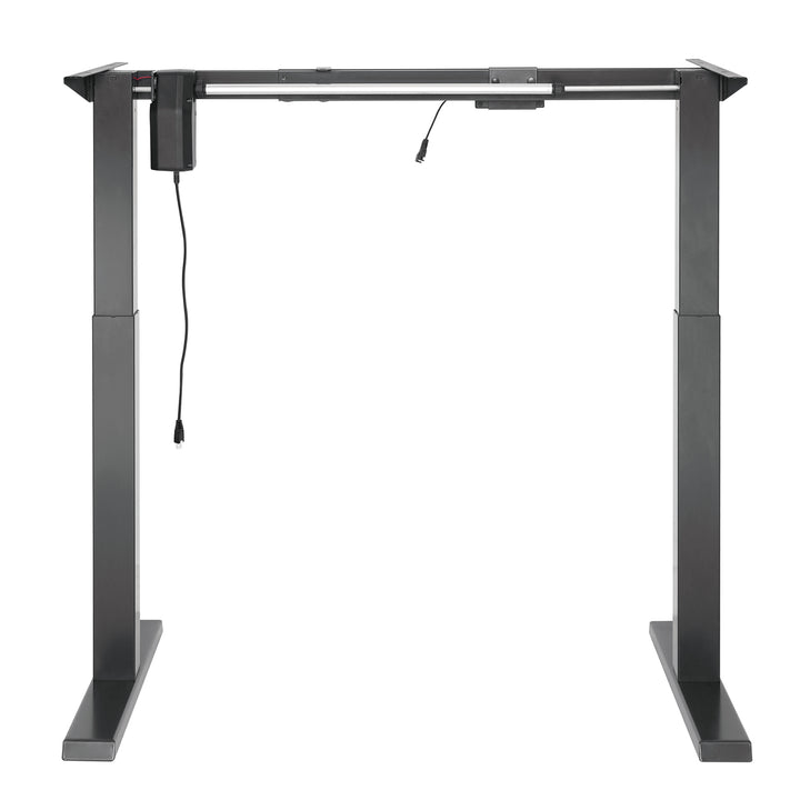 Ergo Office elektromos állítható magasságú íróasztal, szürke, max. magasság 123 cm, 80 kg - lap nélkül, álló és ülő munkához, ER-433
