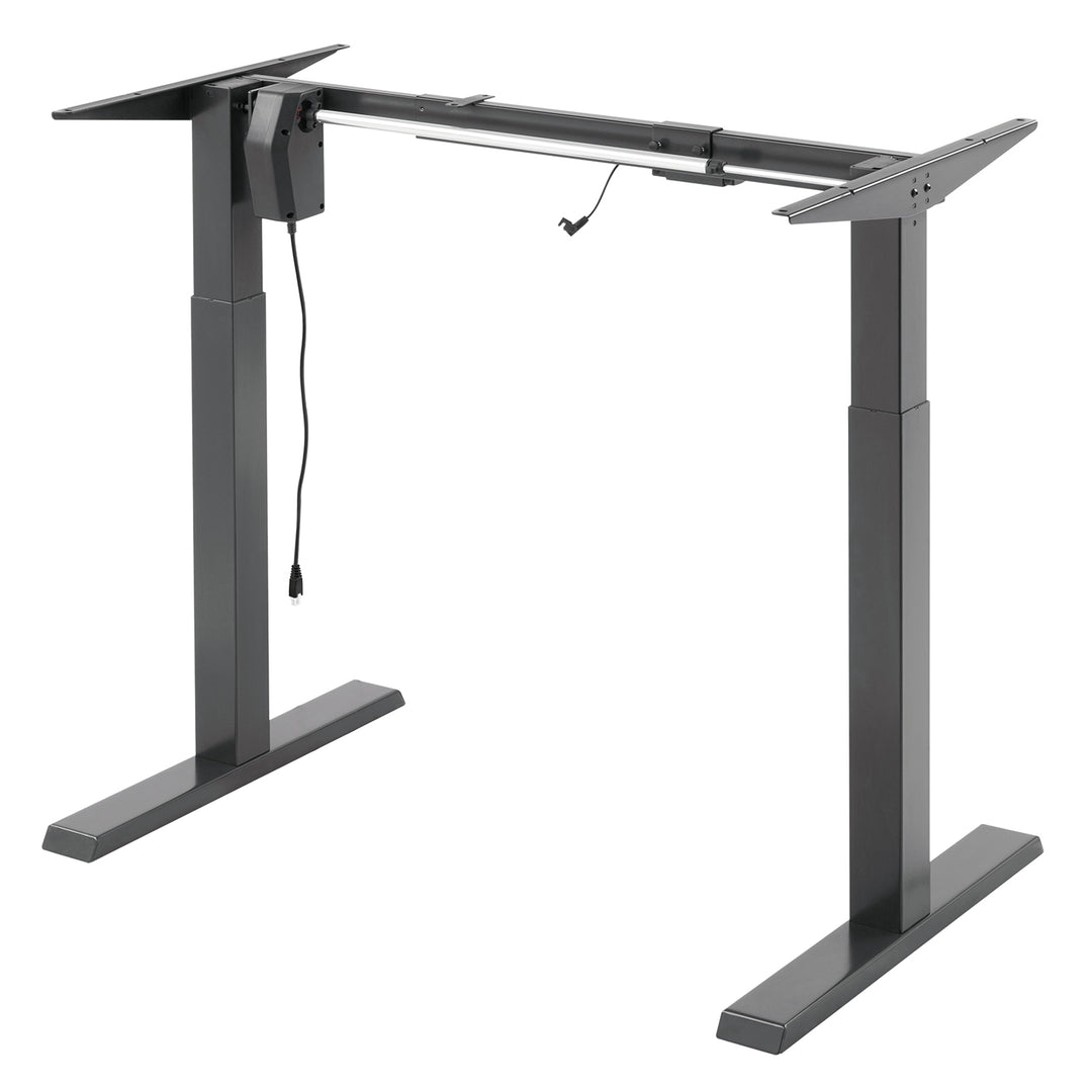 Ergo Office elektromos állítható magasságú íróasztal, szürke, max. magasság 123 cm, 80 kg - lap nélkül, álló és ülő munkához, ER-433