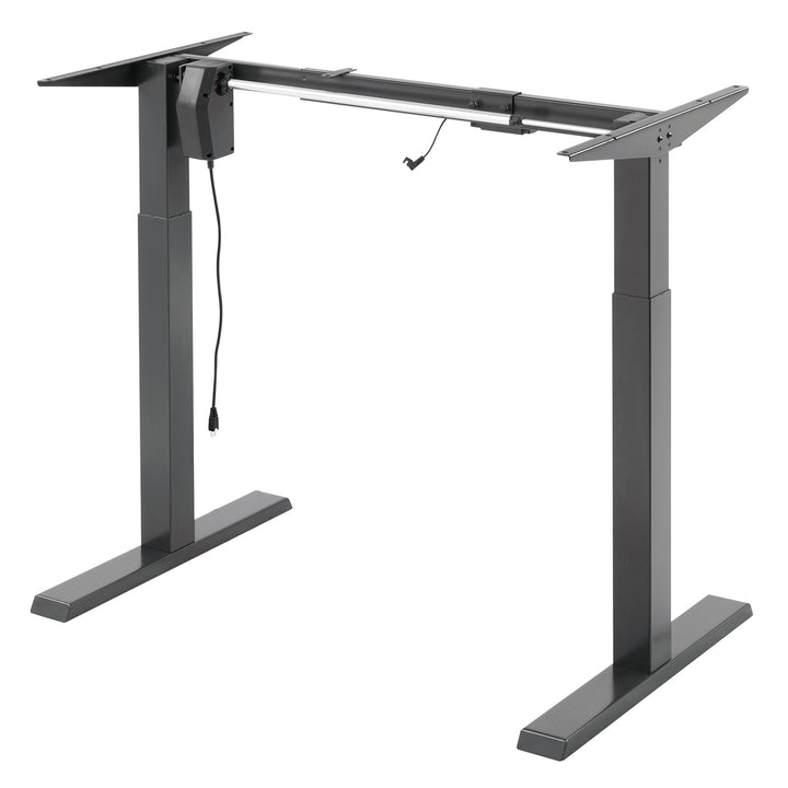 Ergo Office elektromos állítható magasságú íróasztal, szürke, max. magasság 123 cm, 80 kg - lap nélkül, álló és ülő munkához, ER-433