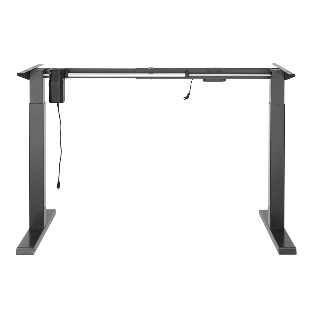 Ergo Office elektromos állítható magasságú íróasztal, szürke, max. magasság 123 cm, 80 kg - lap nélkül, álló és ülő munkához, ER-433