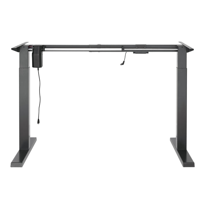 Ergo Office elektromos állítható magasságú íróasztal, szürke, max. magasság 123 cm, 80 kg - lap nélkül, álló és ülő munkához, ER-433