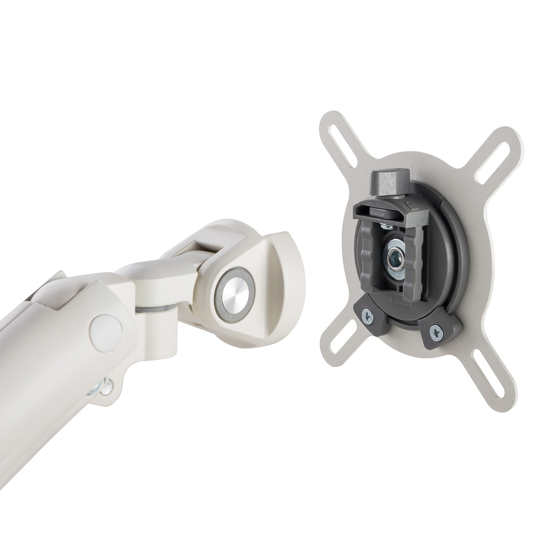 Ergo Office monitor tartó, prémium gázrugós, dupla karos, 17"-32" 9 kg, fehér, ER-437