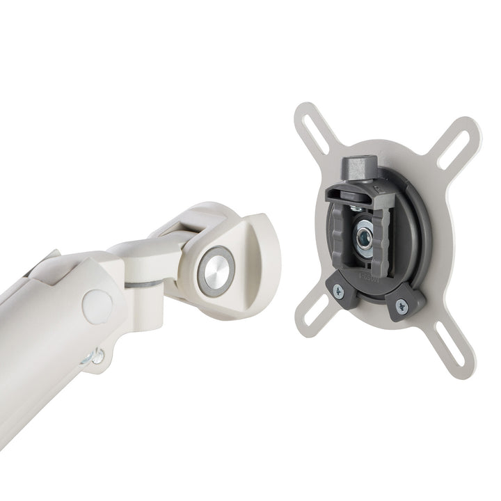 Ergo Office monitor tartó, prémium gázrugós, dupla karos, 17"-32" 9 kg, fehér, ER-437