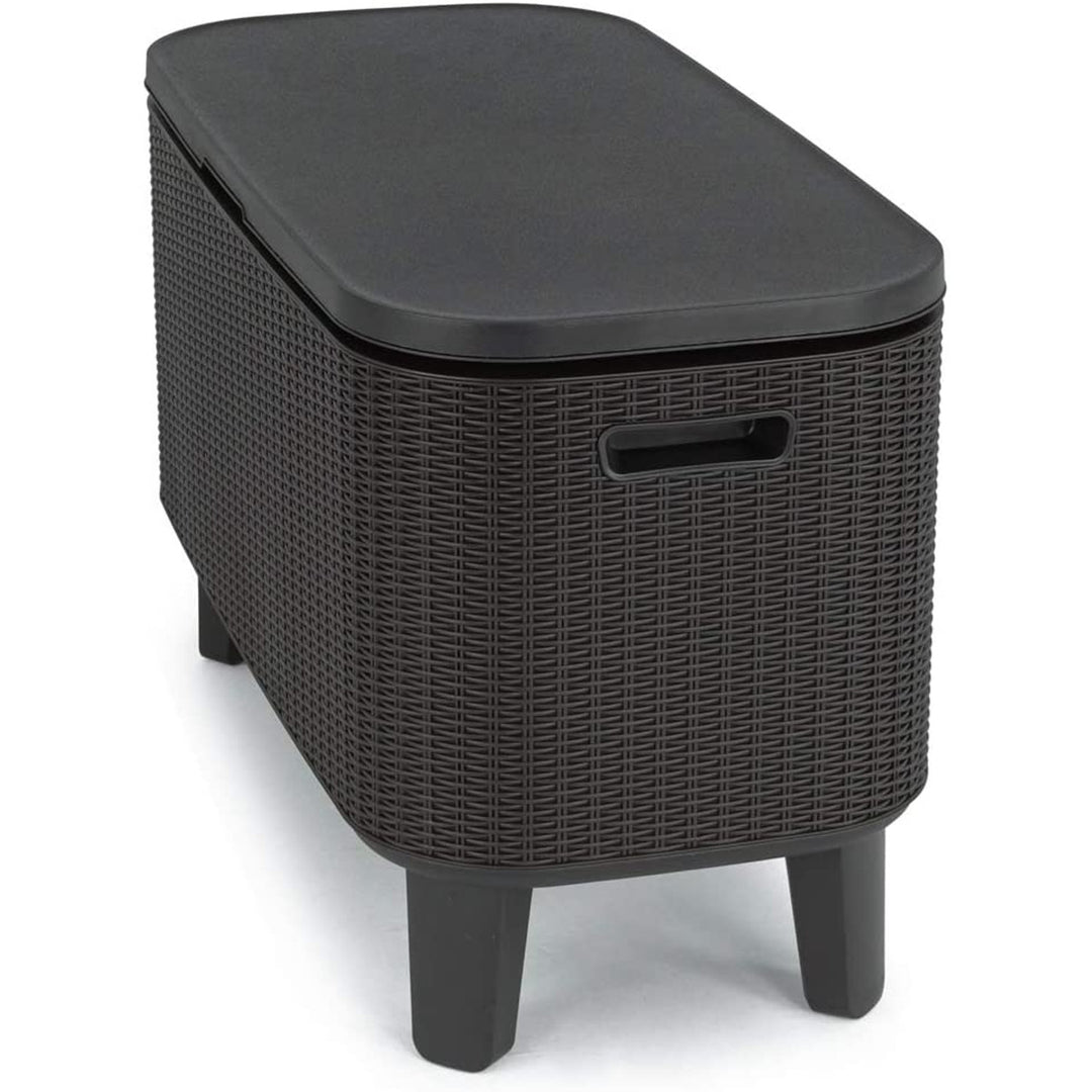 Keter kerti bár 2in1 asztal, bár tárolóedénnyel Bevy Cool Bar Rattan bárpult