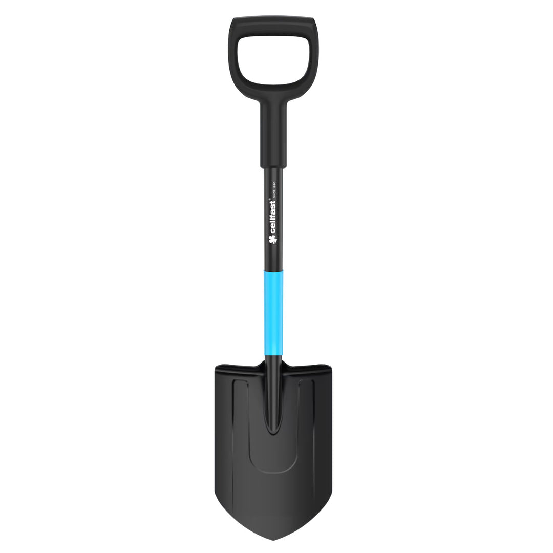 Cellfast rövid lapát, kemény talajban való munkavégzéshez, hossza 78 cm, bóros acél, CELLPRO