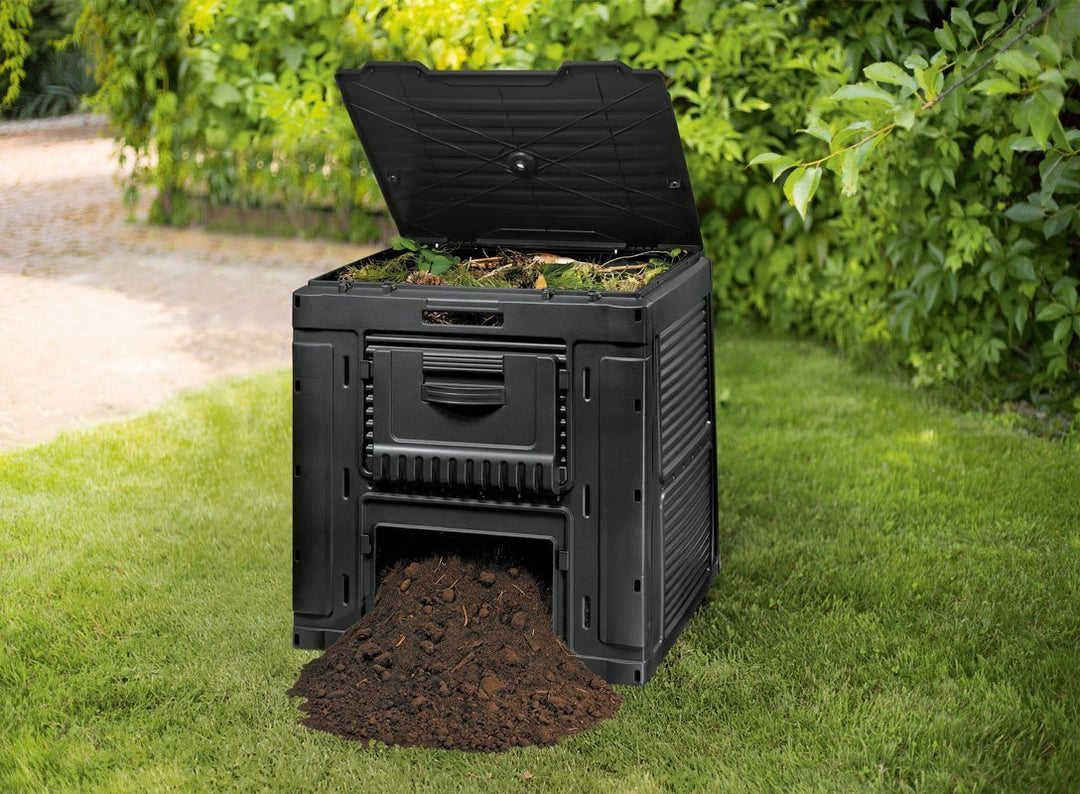 Komposztáló talppal Keter E-COMPOSTER 470L fekete 231415