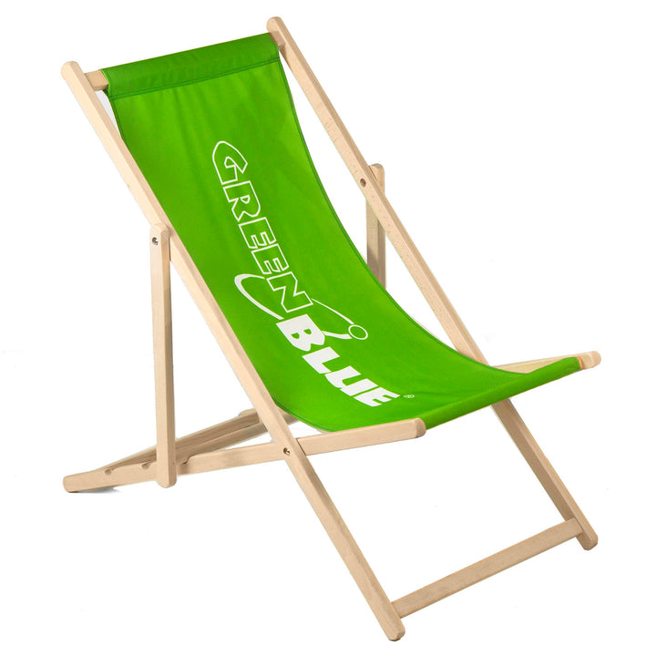 GreenBlue GB183 klasszikus bükkfa strandszék saját nyomtatással, grafikával, logóval, reklám strandszék, reklám strandszék