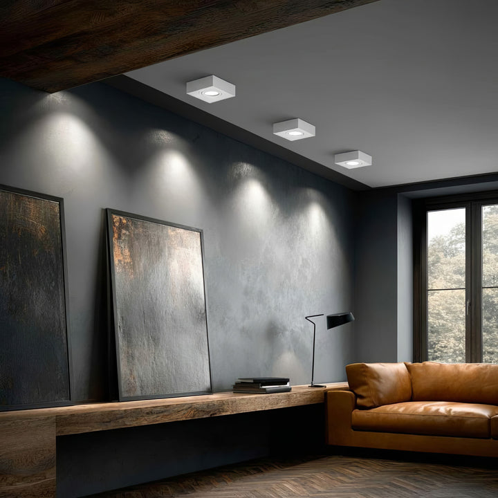 Maclean spot mennyezeti lámpatest, MR16/GU10 fényforrásokhoz, fehér, 94x94x32mm, négyzet alakú, alu, MCE464 W