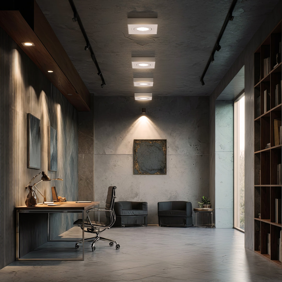 Maclean spot mennyezeti lámpatest, MR16/GU10 fényforrásokhoz, fehér, 94x94x32mm, négyzet alakú, alu, MCE464 W