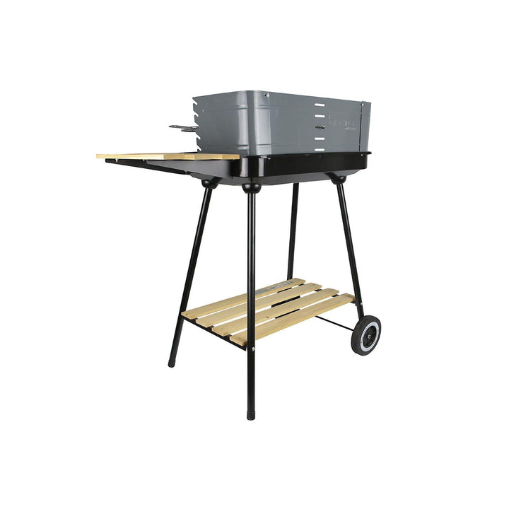 Master Grill téglalap alakú faszéngrill tál 58x38cm 2 polcok kerekek MG905