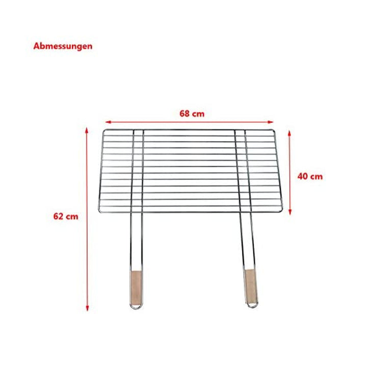 Master Grill & Party Grill 68 x 40 cm krómozott acél MG254