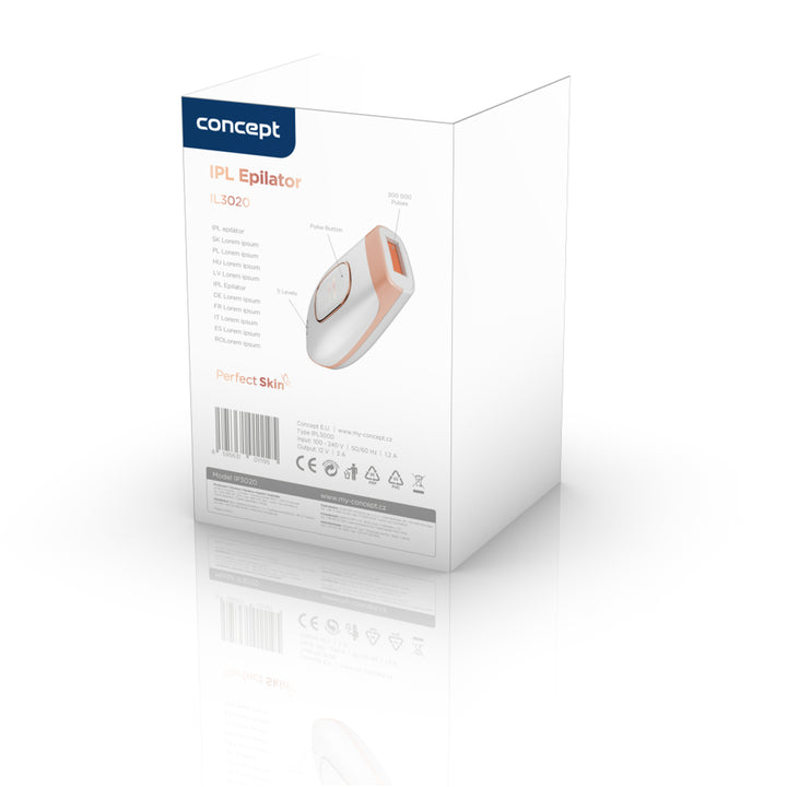 Concept Perfect Skin IPL szőrtelenítő 2 üzemmód 5 intenzitási szint IL3000