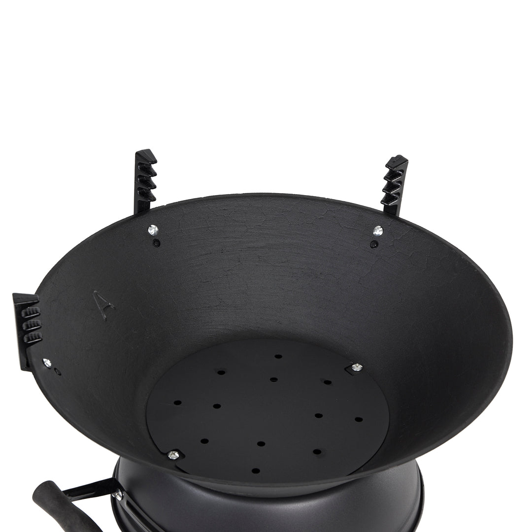 Faszénes hordógrill 35,5cm átmérőjű Master Grill MG630