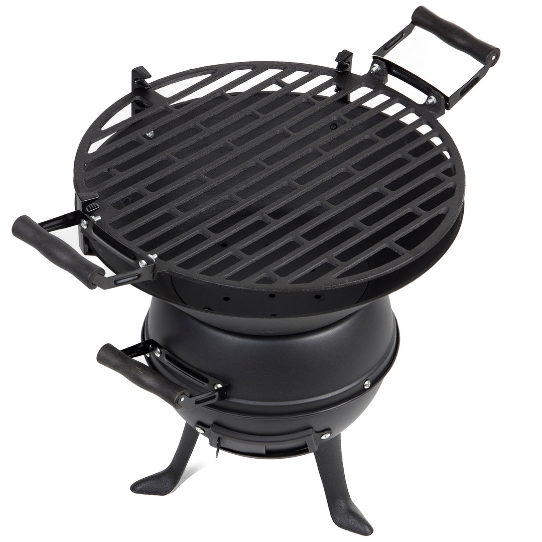 Faszénes hordógrill 35,5cm átmérőjű Master Grill MG630