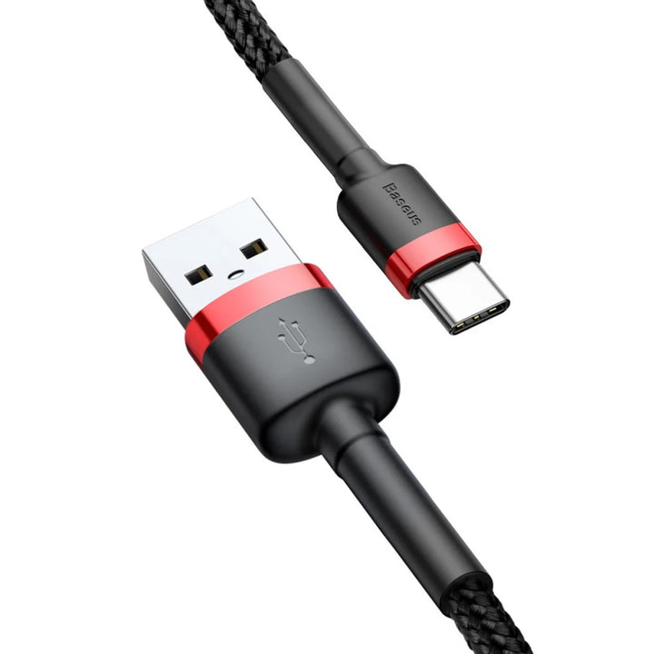 USB A csatlakozó - USB-C csatlakozó 1m CATKLF-B91 Piros+fekete Baseus kábel
