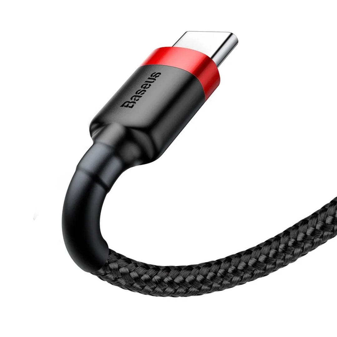 USB A csatlakozó - USB-C csatlakozó 1m CATKLF-B91 Piros+fekete Baseus kábel