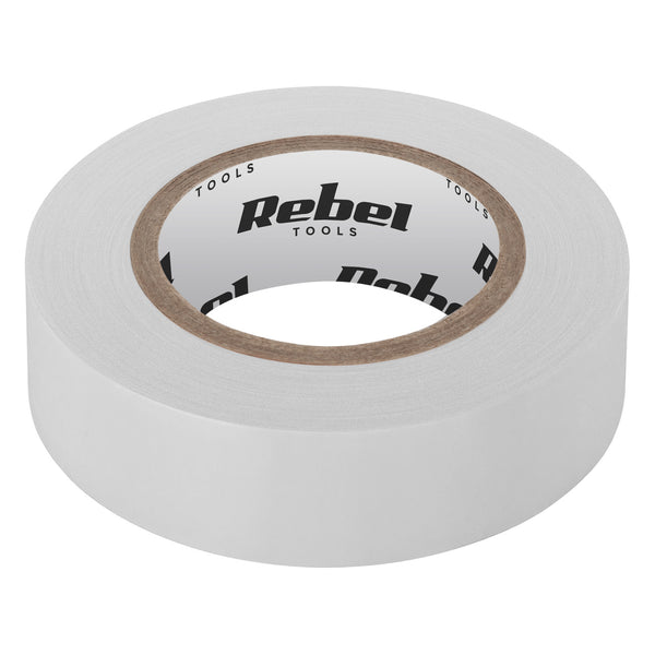 REBEL szigetelő ragasztószalag (0,13 mm x 19 mm x 10 yard) fehér