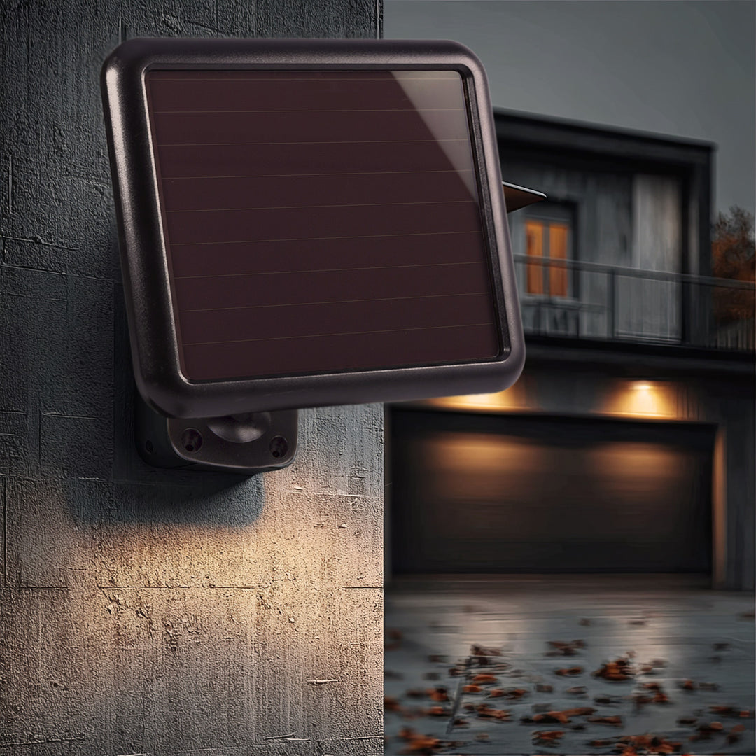Napelemes LED reflektor mozgásérzékelővel Maclean Energy IP44, 6W, 360lm, 6000K hideg fehér, Li-ion újratölthető akkumulátor 2400 mAh, 5.5V DC MCE442