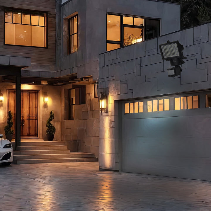 Napelemes LED reflektor mozgásérzékelővel Maclean Energy IP44, 6W, 360lm, 6000K hideg fehér, Li-ion újratölthető akkumulátor 2400 mAh, 5.5V DC MCE442