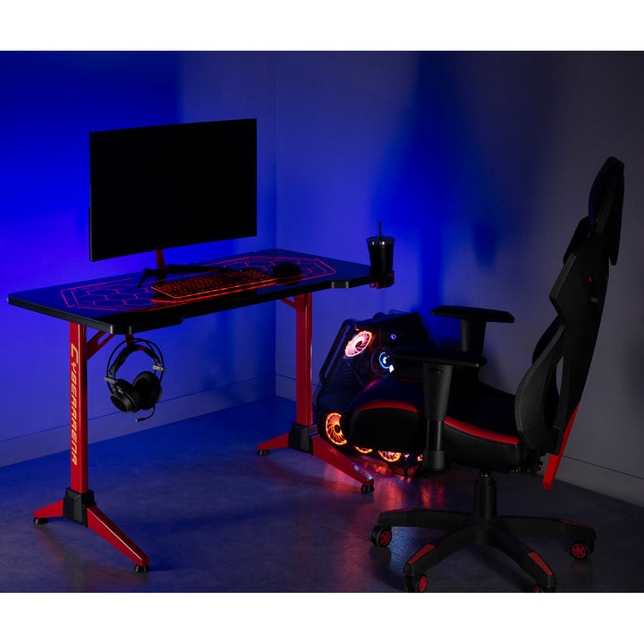 RGB Led NanoRS játékasztal, fekete, nagy, 100kg max, magasság 760mm, RS163