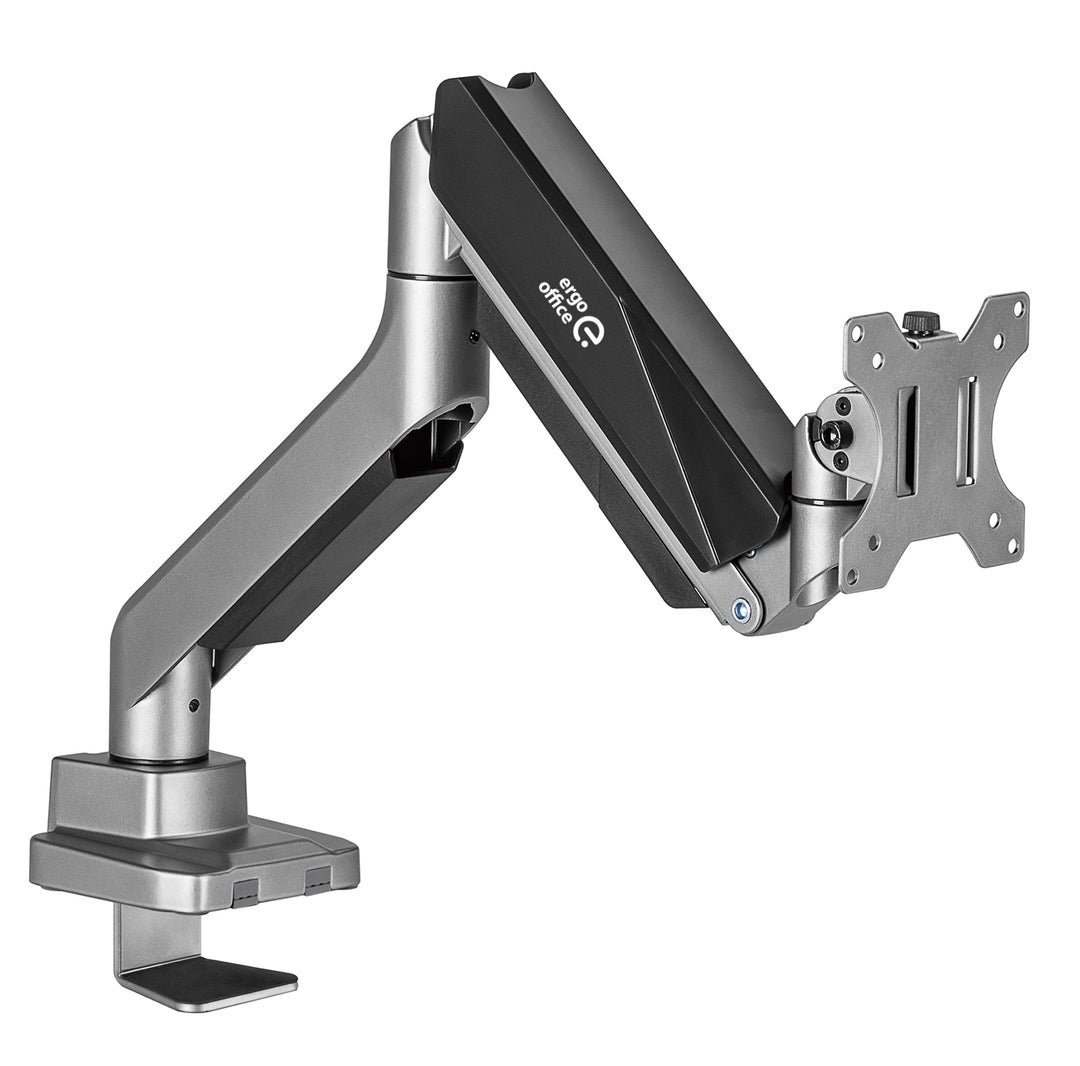 Univerzális monitor asztali tartó Ergo Office, gázrugós 17"-35" 15kg, VESA 75x75 / 100x100, ER-445