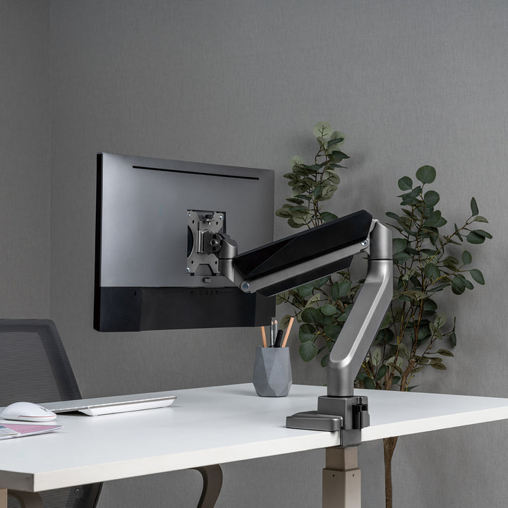 Univerzális monitor asztali tartó Ergo Office, gázrugós 17"-35" 15kg, VESA 75x75 / 100x100, ER-445