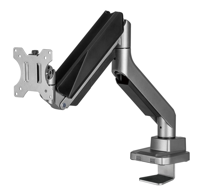 Univerzális monitor asztali tartó Ergo Office, gázrugós 17"-35" 15kg, VESA 75x75 / 100x100, ER-445