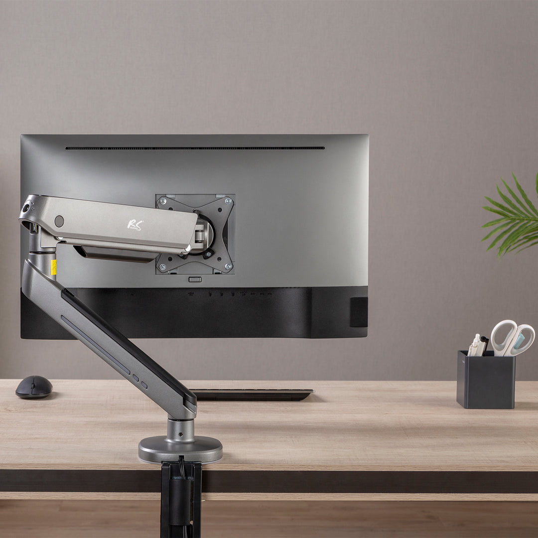 NanoRS gaming monitor tartó, RGB LED háttérvilágítás, 17-32", max. 9kg, VESA 75x75 / 100x100, RS165