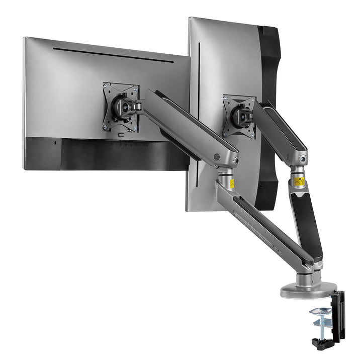 NanoRS gaming tartó két monitorhoz, RGB LED háttérvilágítás, 17-32", max. 9kg, VESA 75x75 / 100x100, RS166