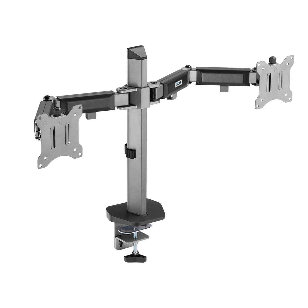 Deluxe Ergo Office dupla monitor csuklós tartó, 17"-32", max. 9kg, ER-449