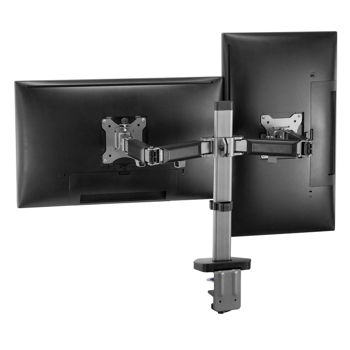 Deluxe Ergo Office dupla monitor csuklós tartó, 17"-32", max. 9kg, ER-449