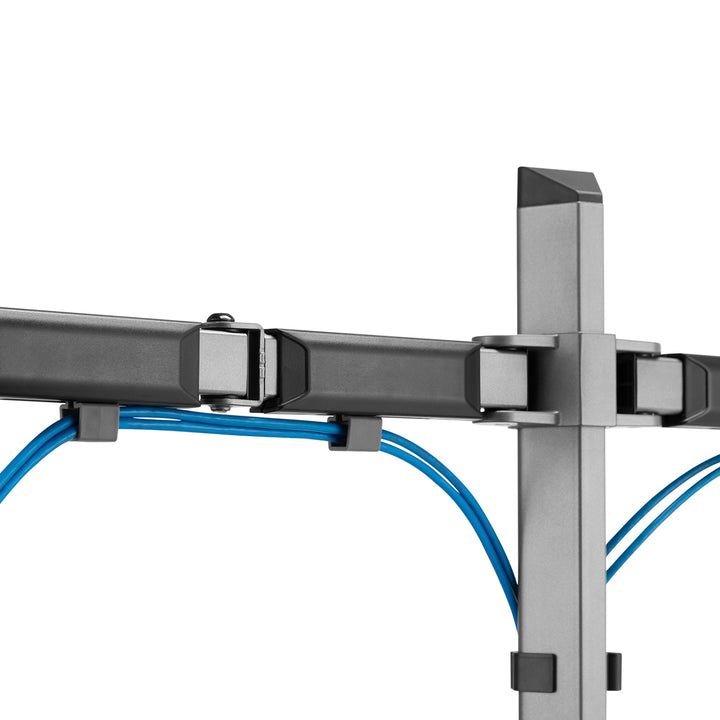 Deluxe Ergo Office dupla monitor csuklós tartó, 17"-32", max. 9kg, ER-449