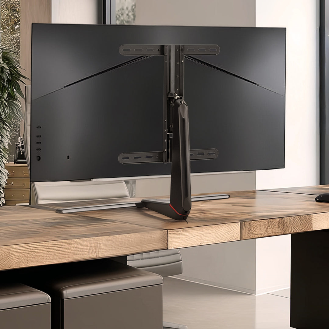 NanoRS játékmonitor állványtartó, állítható magasságú, RGB LED, 32-55", max. VESA 400x400, max. 40kg, RS167