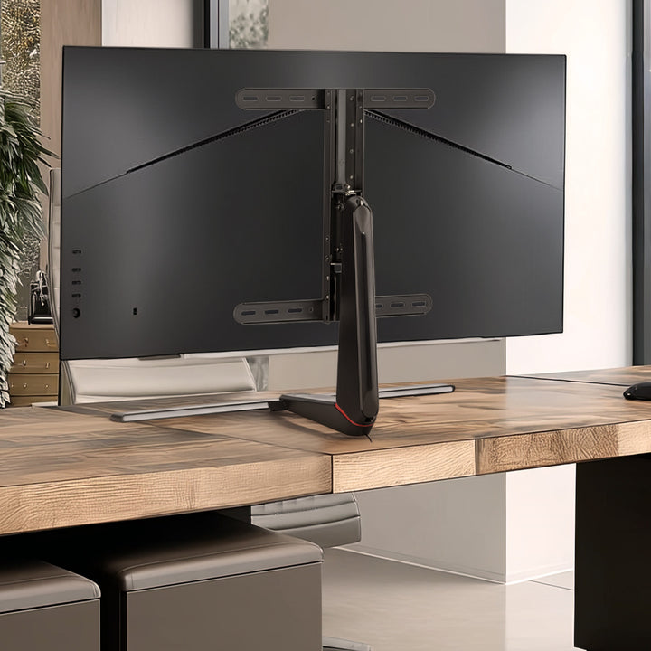NanoRS játékmonitor állványtartó, állítható magasságú, RGB LED, 32-55", max. VESA 400x400, max. 40kg, RS167