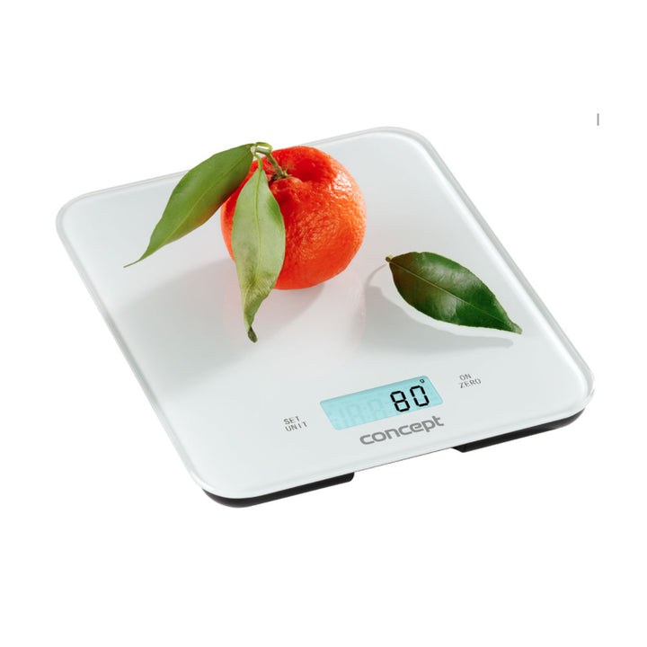 Digitális 15 kg-os LCD konyhai mérleg Concept fehér VK5711