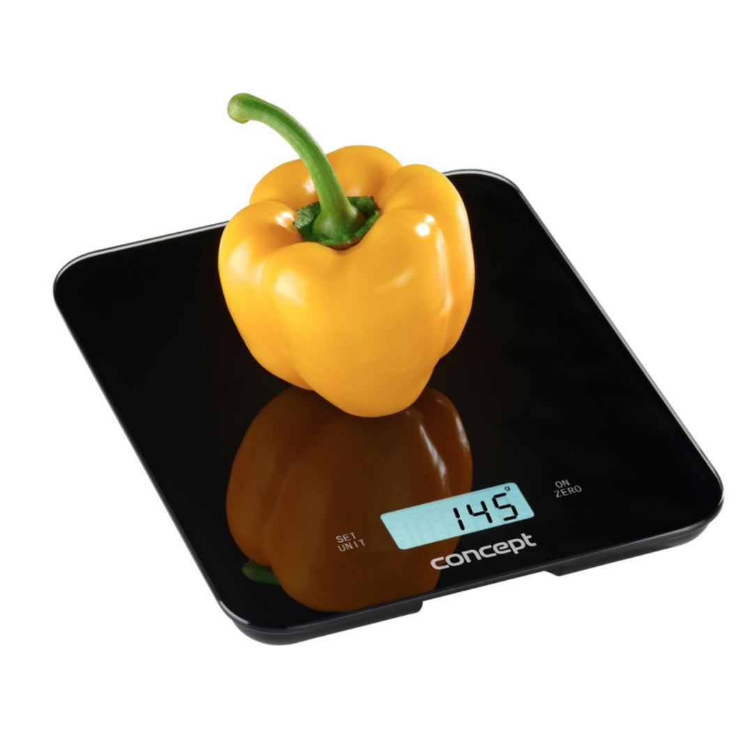 Digitális 15 kg-os LCD konyhai mérleg Concept fekete VK5712