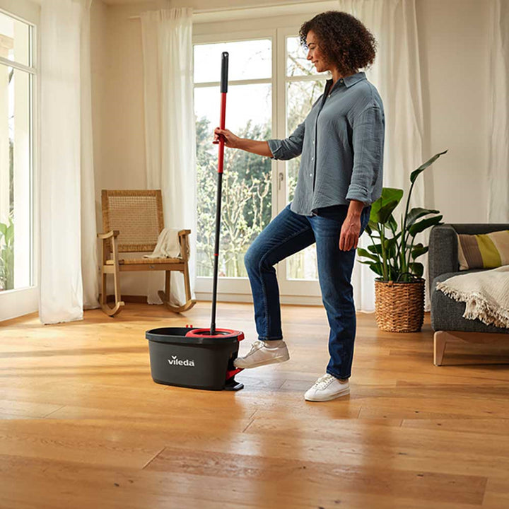 Vileda Turbo Deep Clean forgó mopkészlet rúddal és vödörrel