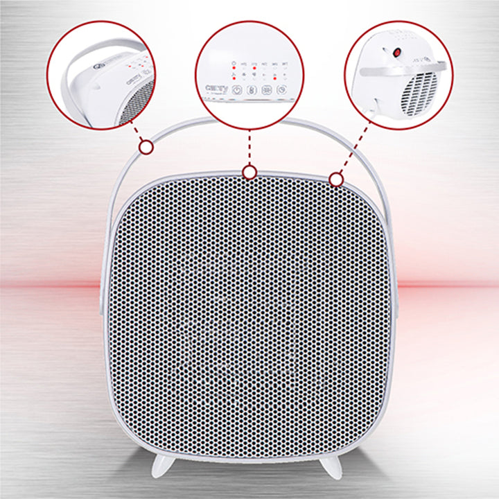 Kerámia fűtőventilátor LED-es Camry CR 7732 1500W