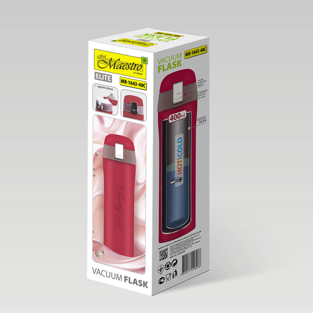 Maestro Pretty rozsdamentes acél 400ml-es termosz bögre