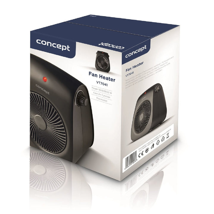 Termo ventilátor Concept VT7041 2 fokozatú 1000/2000W termosztát funkcióval