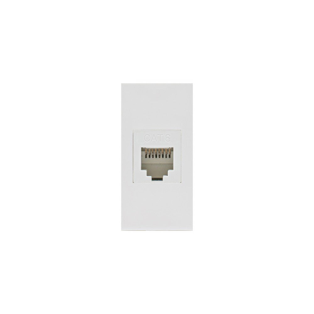 Maclean LAN aljzatmodul, egyszemélyes, fehér, MCE725W