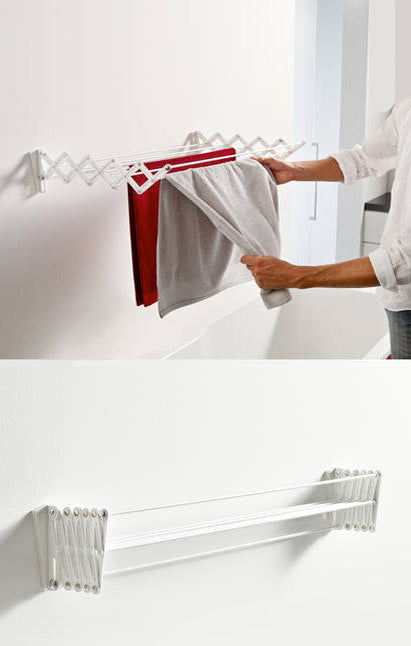 Mosó- és törölközőszárító, harmonika fehér 80 cm